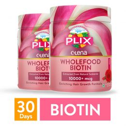 Plix Life: Olena Plant-Based 10000mcg+ Biotin - Rose - 240 gm (Pack of 2)