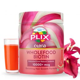 Plix Life: Olena Plant-Based 10000mcg+ Biotin - Watermelon - 120 gm (Pack of 1)