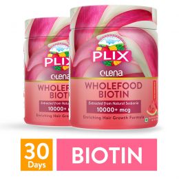 Plix Life: Olena Plant-Based 10000mcg+ Biotin - Watermelon - 240 gm (Pack of 2)