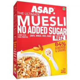 WIMWI Foods: Wholegrain High Protein Breakfast Muesli with NO ADDED SUGAR - 420 g