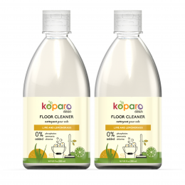 Koparo: Floor Cleaner Infused With Teatree Oil | Lime & Lemon Grass Fragrance - (500ml X 2)