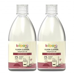 Koparo: Floor Cleaner Infused With Teatree Oil | Mogra & Rose Fragrance - (500ml X 2)