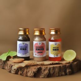 Amrutam: Bhringraj, Kesar & Kuntal Care Travel Pack - 90 ml