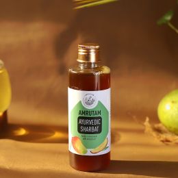 Amrutam: Amrutam Ayurvedic Sharbat With Extracts Of Kacha Aam | Raw Mango - 200 ml