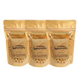 Foodcloud: Roasted Gur Chana - 225 gm (Pack of 3)