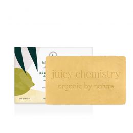 Juicy Chemistry: Papaya, Apricot & Mandarin - Organic Soap For Dull & Tanned Skin- 100gm