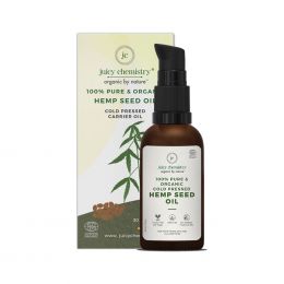 Juicy Chemistry: 100 % Organic Hemp Seed Cold Pressed Carrier Oil - 30ml