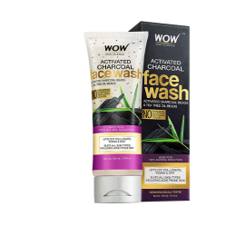 WOW: Activated Charcoal Face Wash, 100 ml