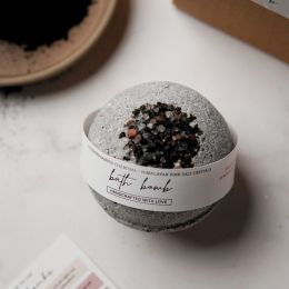 Meraki Lanes: Charcoal & Pink Salt Bath Bomb