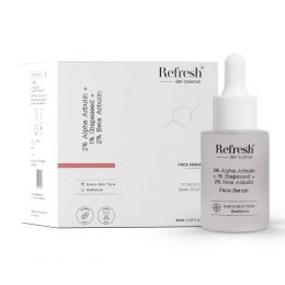 Refresh Skin Sciences: 2% Alpha Arbutin -1% Grapeseed - 2% Beta Arbutin Face Serum - 30ml