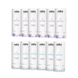 Nidra Nutrition: Family Pack |Ashwagandha Gummies for Stress Relief |Melatonin Gummies for Sleep | Non Habit Forming - 45 Gummies