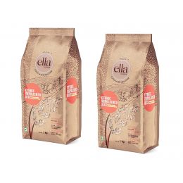 Ella Foods: Ethnic Brown Unpolished Rice, Sona Masuri Rice - 2 kg (Pack of 2)