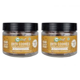 Nutriorg: Oats Cookies Butter Scotch Flavor - 110 gm ( Pack of 2)