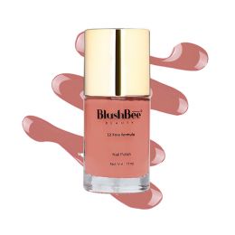 BlushBee Organic Beauty: 12 Free, Vegan Nail Polish - Dvina, Rose nude - 11 ml