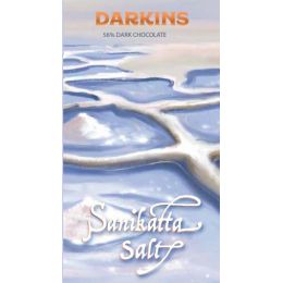 Darkins: Darkins 56% Artisanal Dark Chocolate with Sanikatta Salt - Pack of 2 - 65 gm each