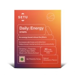 SETU: Daily: Energy Strips | Strawberry Flavour - 30 Strips