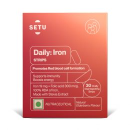 SETU: Daily: Iron Strips - 30 Elderberry Flavour Strips