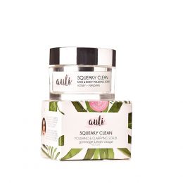 AULI: Squeaky Clean Face and Body Polishing Scrub with Honey + Mandarin - 60gm