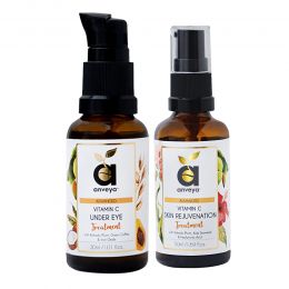 Anveya: Advanced Vitamin C Skin Rejuvenation Cream + Vit C Under-Eye Cream
