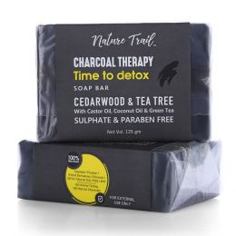 Nature Trail: Charcoal Therapy Soap Bar Combo - 250 gm (Pack Of 2)