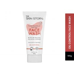 The Skin Story: French Red Clay & Rose Hip Facewash (Oil & Pollution Control) - 100 gm