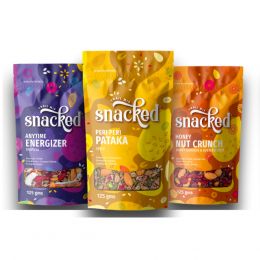 Snacked: 3  For The Price of 2 Peri Peri Anytime Energizer, Honey Nut Crunch