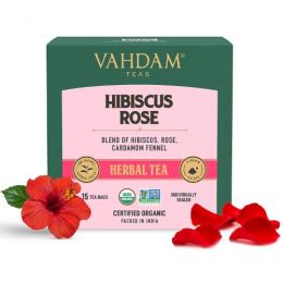 Vahdam Teas: Hibiscus Rose Tea 30gm