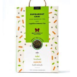 Butterfly Ayurveda: Suprabhat Chai (Tulsi+Green Tea)  - 100 gms