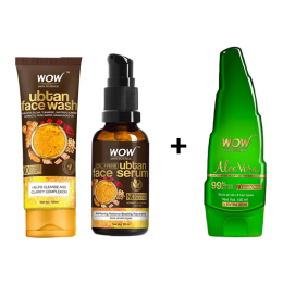 WOW: Free Aloe Vera Gel with Ubtan Face Wash and Ubtan Face Serum