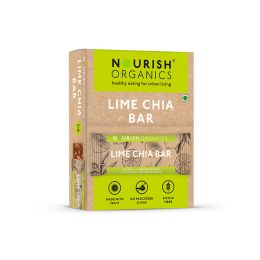 Nourish Organics: Lime Chia Bar - 180 gm