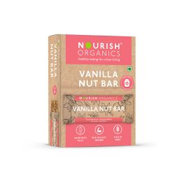 Nourish Organics: Vanilla Nut Bar - 180 gm