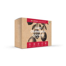 Nourish Organics: Oats Cranberry Cookies - 120 gm