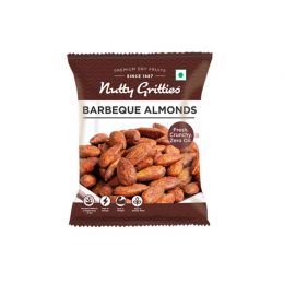 Nutty Gritties: Barbeque Almonds for dietary fibre - 21gm(Pack of 4)