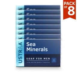 Ustraa: Sea Minerals soap for healthy skin - 100g - pack of 8