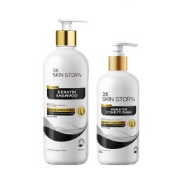 The Skin Story: Duo Value Pack (Sulfate Free Keratin Shampoo - 450ml + Keratin Conditioner - 250gm)