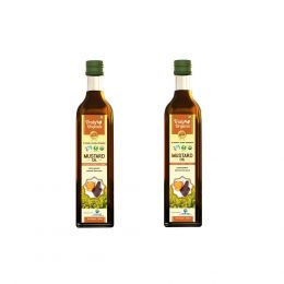 Truly Organic : Combo of Organic Mustard oil - Pack of 2 - 500 ml each