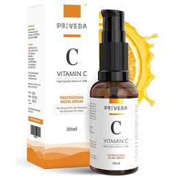 Priveda: Vitamin C & E Face serum- For Anti Aging & Smoothening & Brightening Face - 30ml