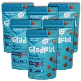 Gladful: Chocolatey Protein mini cookies for kids and families - 75 g x 6