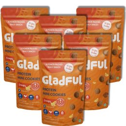 Gladful: Orangey Protein mini cookies for kids and families - 75 g x 6