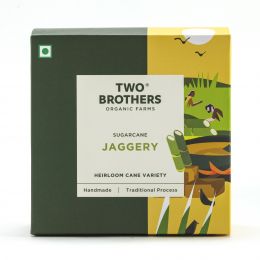 Two Brothers Organic Farms: Sugarcane Jaggery Block - 900 gms