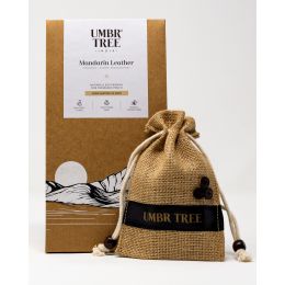 Umbr Tree: Mandarin Leather Fine Fragrance Pouch| Lasts Over 45 Days
