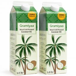 Gramiyaa: Wood Cold Pressed Coconut Oil - 2 Ltr
