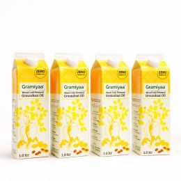Gramiyaa: Wood Cold Pressed Groundnut Oil (Peanut Oil) - 4 Ltr