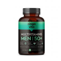 Zingavita: Multivitamin For Men 50+ With Essential Vitamin, Minerals & Herbs - 120 Tablets