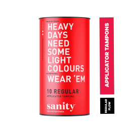 Sanity: Regular Applicator Tampons - Pack of 10