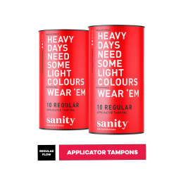 Sanity: Regular Applicator Tampons - Pack of 20