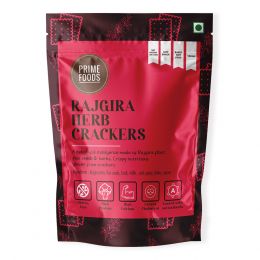 Prime Foods: Rajgira Herb Crackers - Pack of 4 - 100 gm each