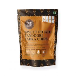 Prime Foods: Sweet Potato Tandoori Tadka Chips - Pack of 2 - 70 gm each