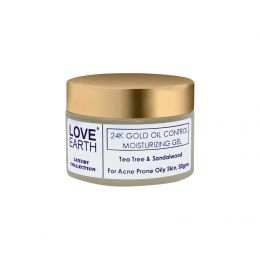 Love Earth: 24K Gold Oil Control Moisturizing Gel - 50gm