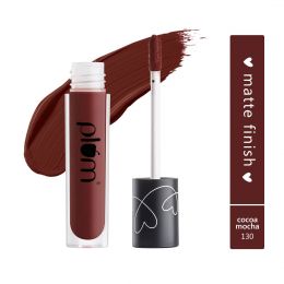 Plum: Plum Matte In Heaven Liquid Lipstick (Cocoa Mocha - 130) - 4.5ml